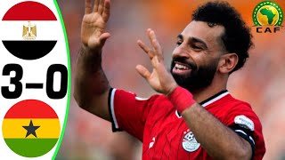 Egypt vs Ghana 30  All Goals and Highlights  2024 🔥 SALAH [upl. by Onaivlis724]