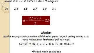 statistik 3 Pendeskripsian data [upl. by Yawnoc]