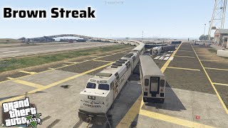 Brown Streak vs Military Base Tanks  GTA V [upl. by Nue877]