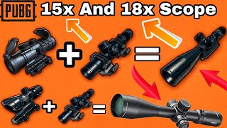 Convert 4x scope in to 18x scope  Trick or Glitch  Pubg Mobile [upl. by Asselem]