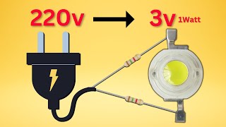 220v to 3v Converter  How to Connect 3v Led light to 220v Ac [upl. by Nyladnek]