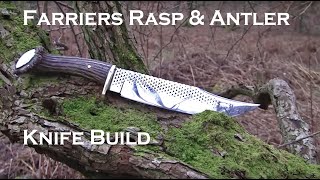 Farriers Rasp forged Knife part 2 [upl. by Bigg294]