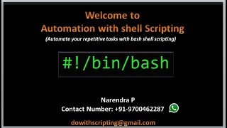 Complete Shell Scripting Tutorials  Introduction to Shell Scripting [upl. by Airdnek]