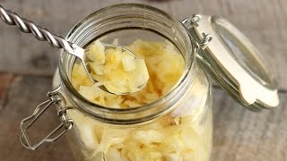 Sauerkraut Recipe ferment  preserving cabbage sauerkraut  leaky gut probiotic  brine [upl. by Ayanet]