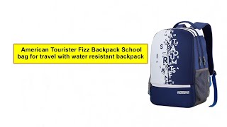 Review  American Tourister Fizz Backpack School bag for travel with water resistant backpack [upl. by Nyleve]