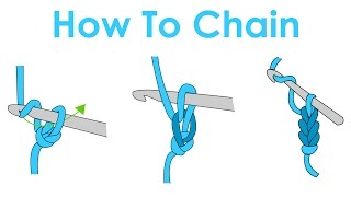 How to Slip Knot and Chain  Crochet Lesson 1 [upl. by Ernst350]