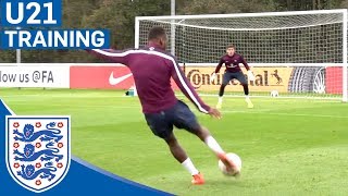 Berahino Incredible Strike  Eng U21 Shooting Practice  Inside Training [upl. by Risteau]