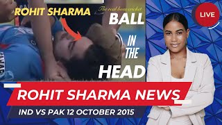 Rohit Sharma Ball in the HEAD 😭  India vs Pakistan match Highlights [upl. by Lothair303]