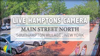 Hamptonscom  LIVE Main Street North Southampton New York [upl. by Evanne]