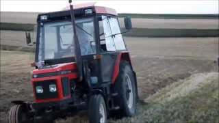 Zetor 5320 vs Zetor 7711 orka pod rzepak engine soundplowing in Poland [upl. by Kreda252]