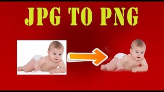 How to convert jpg to png image with full transparency or without background [upl. by Vasti]