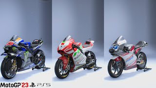 MotoGP 23  All Bike List  MotoGP Moto2Moto3 amp Teams Riders 4KPS5 [upl. by Merl956]