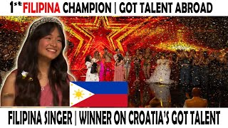 1st Filipina Singer That Won Grand Champion On Got Telant Abroad  filipino [upl. by Ander]