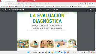 Cartilla de Evaluacion Diagnostica Nivel Inicial [upl. by Naihs]