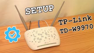 TPLink TDW9970 Modem Router WiFi • Unboxing Installation Configuration [upl. by Tjader]