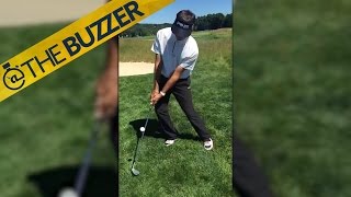 Bubba Watsons trick shot at the US Open was awesome  but totally illegal [upl. by Dnomyaw]