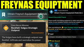 How to Aquire Amorphous Material Pattern Freyna  The first descendant Obtain Freynas Equipment [upl. by Zul]