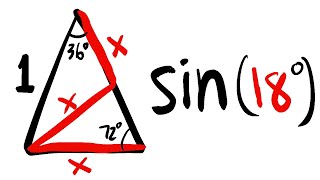 this special triangle gives us sin18º [upl. by Niarbo811]