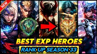 10 BEST EXP LANE HEROES SEASON 33 2024  Mobile Legends Tier List [upl. by Konstantin]