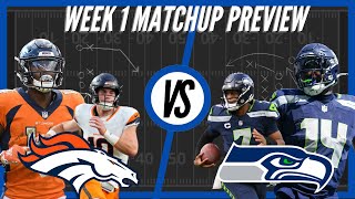 Denver Broncos vs Seattle Seahawks  Week 1 Preview [upl. by Ahseryt]