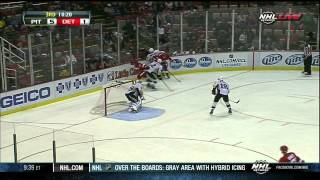 Chris Kunitz goal 51 Pittsburgh Penguins vs Detroit Red Wings 92513 NHL Hockey [upl. by Htebasil67]