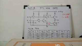 TTL NOR GATE Lect 4 [upl. by Cirdet319]