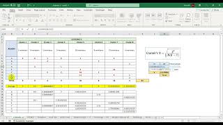 How to caculate Cramers V Value in Excel [upl. by Willow]