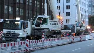 2 TADANO FAUN HK 65 bei Arbeiten am Fernwärmenetz  Soeren66 [upl. by Nelleeus]