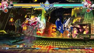 BBCF ft10 Aether Izayoi vs Moon Kokonoe [upl. by Elocin]