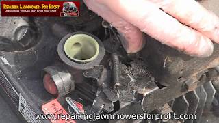 Petrol Lawnmower How To Replace Governor Springs Help [upl. by Retniw]