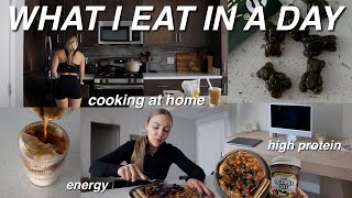 Fall WHAT I EAT in a day 🎃 realistic recipes amp focusing on high protein [upl. by Dael]