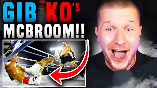 GIB BRUTALLY KOs AUSTIN MCBROOM ON HIS OWN EVENT  LIVE REACTION [upl. by Anihsit]