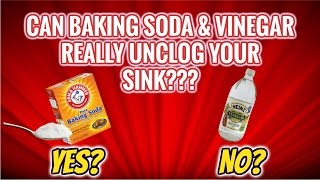 CAN BAKING SODA AND VINEGAR UNCLOG YOUR SINK [upl. by Aniela688]