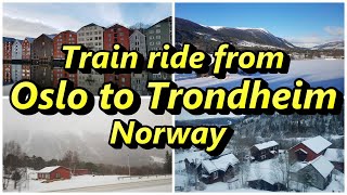 Train ride from Oslo to Trondheim Norway 🇳🇴 [upl. by Haymo]