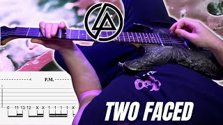 Linkin Park – Two Faced POV Guitar Cover  SCREEN TABS  NEW SONG 2024 [upl. by Drofla]