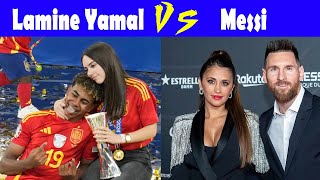 Comparison Of Lamine Yamal VS lionel messi 2024Lamine Yamal Vs Leo Messi Skills [upl. by Irual]