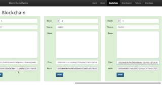 Blockchain 101  A Visual Demo [upl. by Goober]