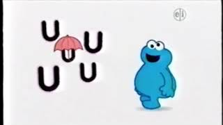 Sesame Street 👀 Cartoon Cookie Monster sings U 👀 [upl. by Kimmel]