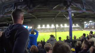 Portsmouth fans silence Southampton fans at Fratton Park  deafening atmosphere [upl. by Lilaj]