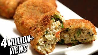 Paneer Cutlet  How To Make Paneer Cutlets  Easy Starter Recipe  Snacks  Ruchis Kitchen [upl. by Malha670]