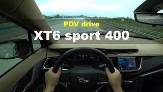 2022 Cadillac XT6 400 Sport POV drive [upl. by Derdlim]