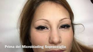 Microblading Sopracciglia a Prato Trucco Permanente Sopracciglia Step [upl. by Nogaem]