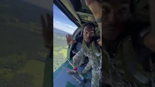 Jumpmaster Sends Paratroopers out of Helicopter [upl. by Ojeitak]