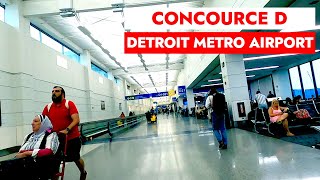 🛬🛫Concourse D  Evans Terminal  Detroit Metro Airport  Detroit Michigan [upl. by Kurys275]