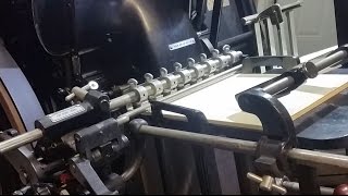 Heidelberg Windmill Letterpress slow motion [upl. by Accemahs]