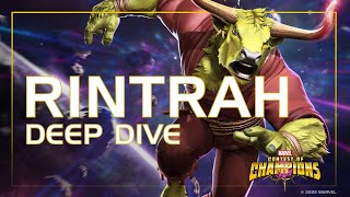 Deep Dive RINTRAH  Marvel Contest of Champions [upl. by Avirt]