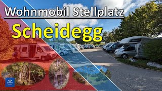 Wohnmobil Stellplatz Scheidegg im Allgäu zwischen Bodensee und Füssen an der deutschen Alpenstraße [upl. by Jacinto35]