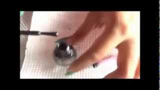 Splatter manicure nail art tutorial [upl. by Alexandra]