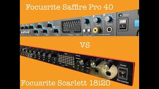 Focusrite Clarett 8Pre vs Scarlett 18i20 3rd no talking [upl. by Eicak554]