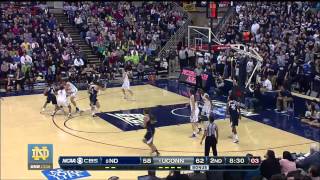 Highlights  Notre Dame 73 UConn 72  Notre Dame Womens Basketball [upl. by Poock]